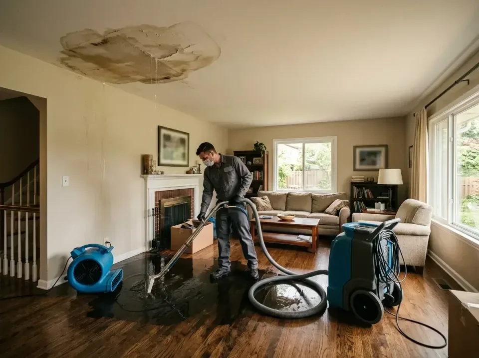 attic-pipe-burst-ceiling-drip-008 — frequently asked questions, Water Damage Restoration & Carpet Care in West Union, IA